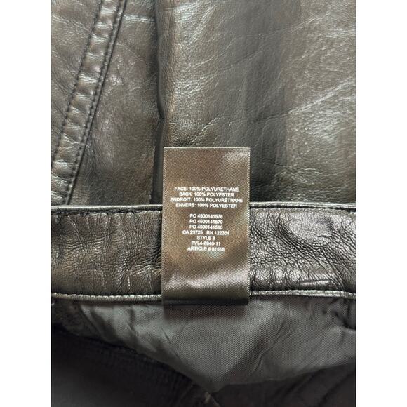 Wilfred Aritzia Melina Faux Leather Pants Black Women’s 8 Minimalist Futurism - Picture 11 of 16